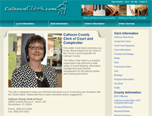 Tablet Screenshot of calhounclerk.com